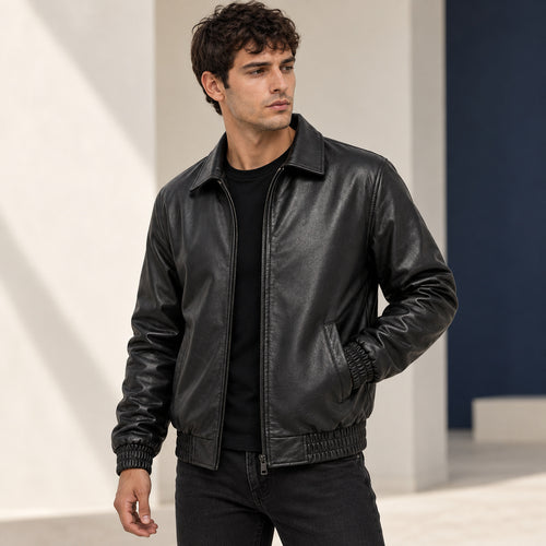 Chaqueta Wolf Urban Oversize para Hombre | Estilo Tipo Cuero