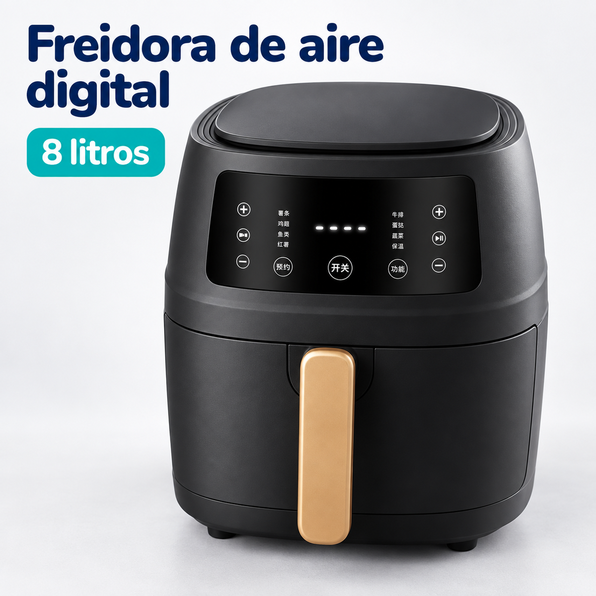 Freidora de Aire Digital de 8 Litros | Cocina Práctica