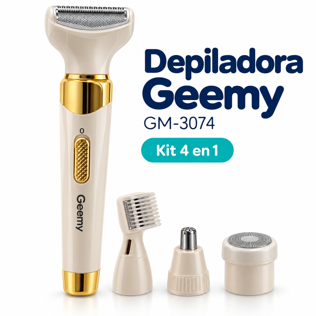 Depiladora Geemy para Mujer | Kit de Cuidado 4 en 1