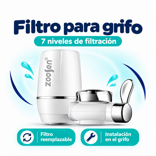 Filtro Purificador de Agua para Grifo | Sistema de 7 Niveles