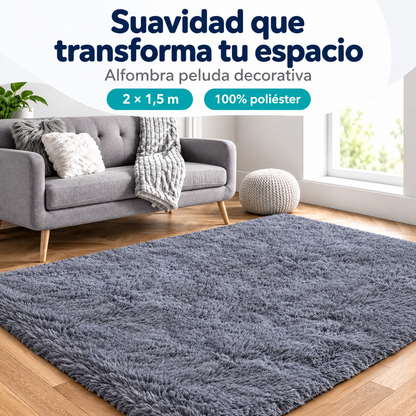 Alfombra Peluda de 2 × 1,5 m | Suavidad para tu Hogar