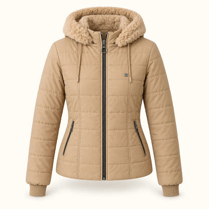 Chaqueta Ovejera para Mujer con Capota Removible | H99T
