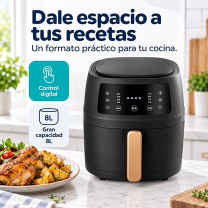 Freidora de Aire Digital de 8 Litros | Cocina Práctica