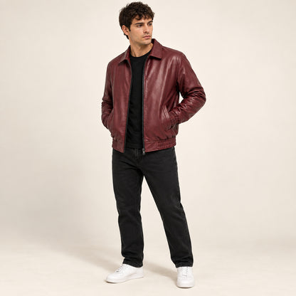 Chaqueta Wolf Urban Oversize para Hombre | Estilo Tipo Cuero