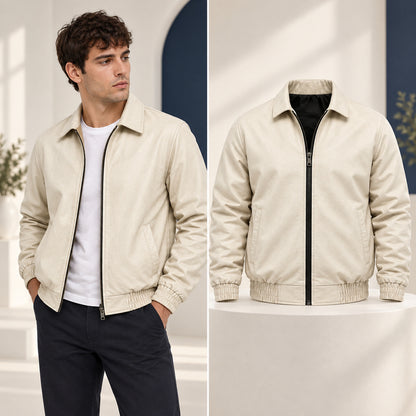 Chaqueta Wolf Urban Oversize para Hombre | Estilo Tipo Cuero