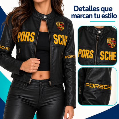 Chaqueta Motera Porsche para Mujer | Corte Princesa