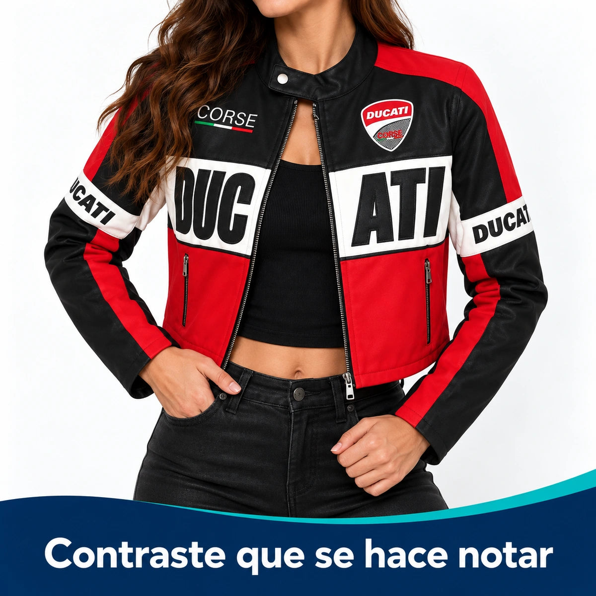 Chaqueta Motera Ducati para Mujer | Estilo Racing