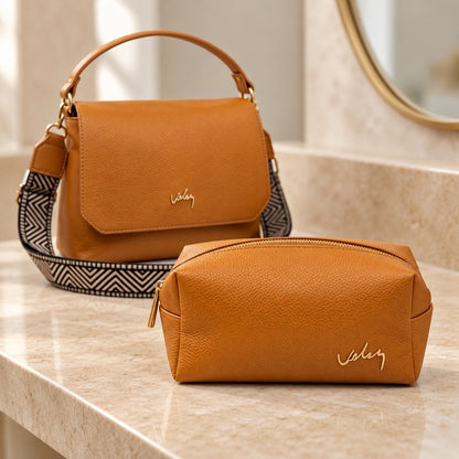 Bolso con Cosmetiquera y Reata Geométrica | Dúo para Cada Día