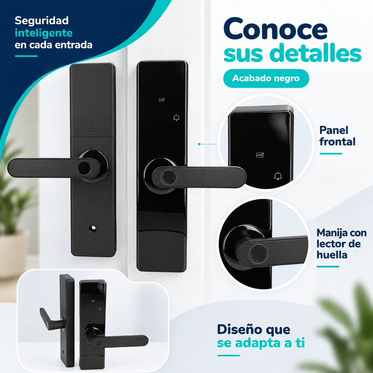Cerradura Inteligente con Huella y Bluetooth | Acceso Fácil