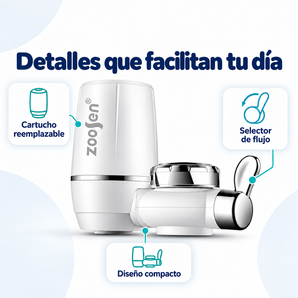 Filtro Purificador de Agua para Grifo | Sistema de 7 Niveles