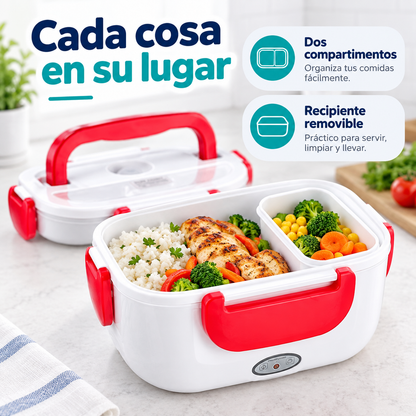 Lonchera Eléctrica Portátil | Comida Caliente en Casa y Carro