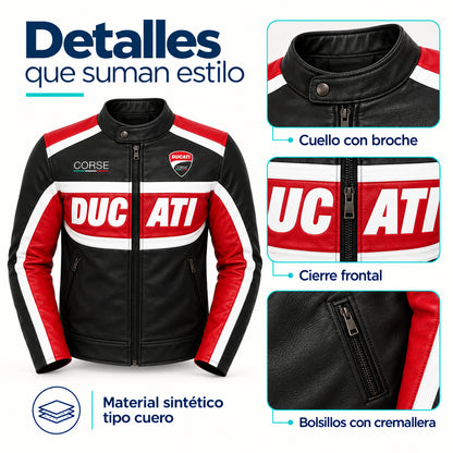 Chaqueta Ducati Black Rider para Hombre | Estilo Racing