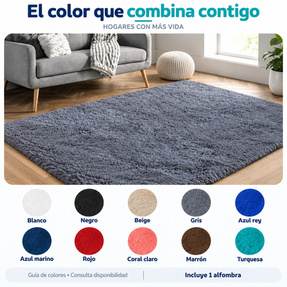 Alfombra Peluda de 2 × 1,5 m | Suavidad para tu Hogar
