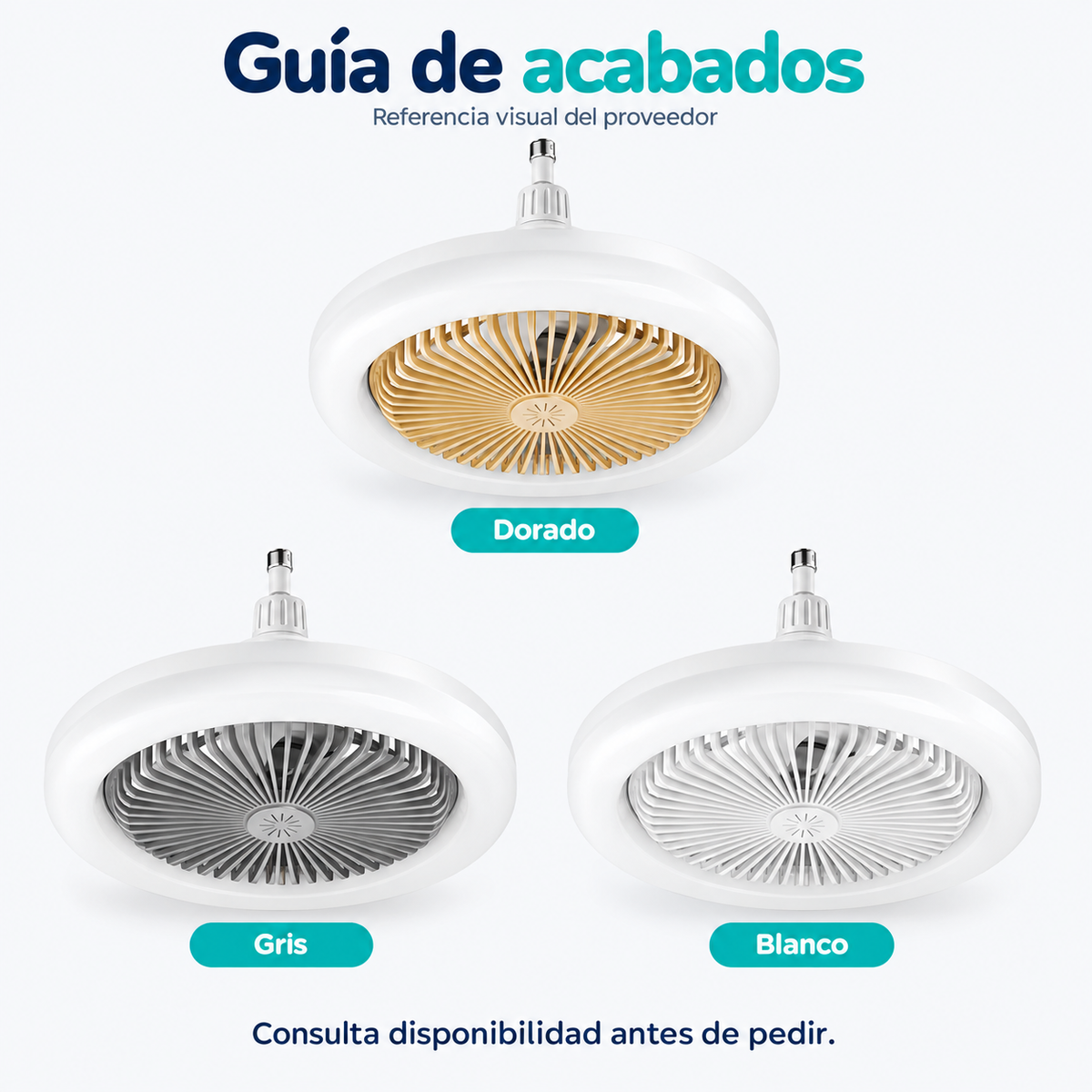 Lámpara LED 360° con Ventilador | Ilumina y Refresca