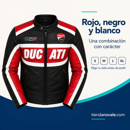 Chaqueta Ducati Black Rider para Hombre | Estilo Racing