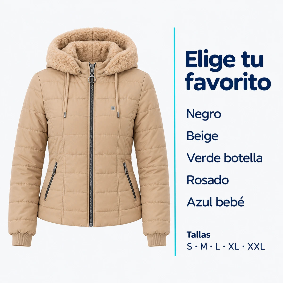 Chaqueta Ovejera para Mujer con Capota Removible | H99T