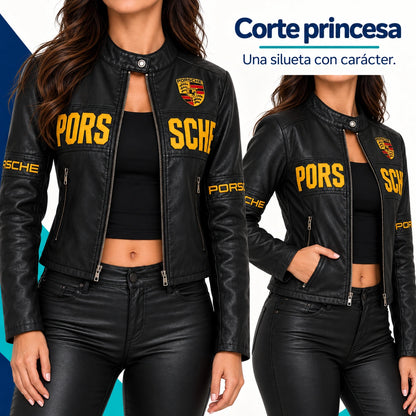 Chaqueta Motera Porsche para Mujer | Corte Princesa