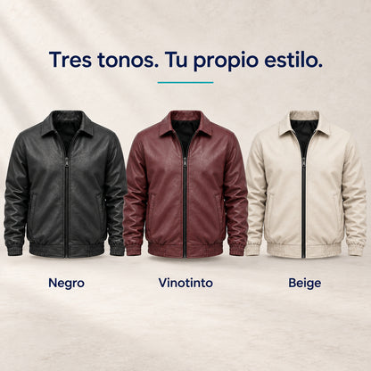 Chaqueta Wolf Urban Oversize para Hombre | Estilo Tipo Cuero