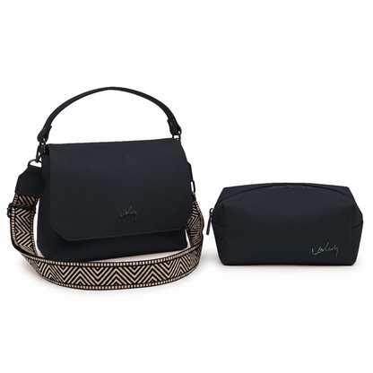 Bolso con Cosmetiquera y Reata Geométrica | Dúo para Cada Día